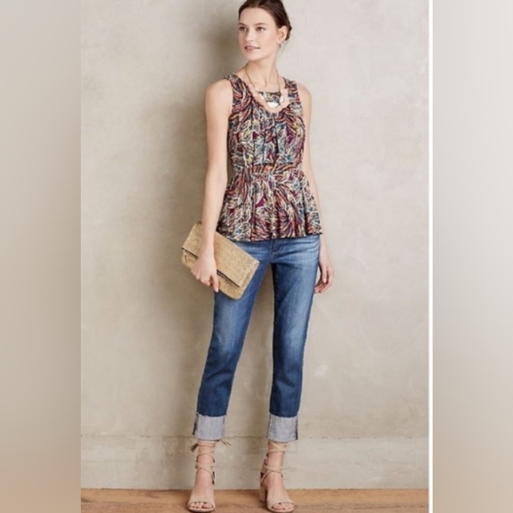 AG Adriano Goldschmied The Stevie Deep Cuff Jeans Size 30